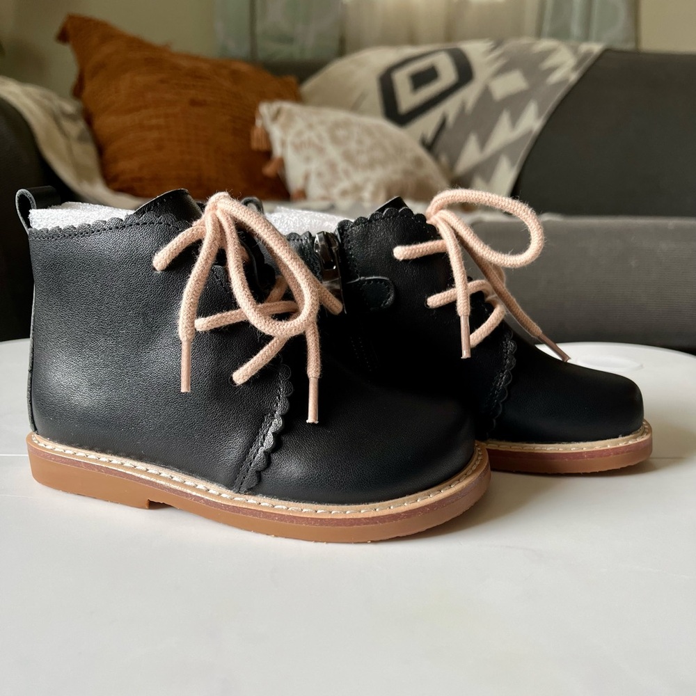 Black Leather Will Marie Kids Boots